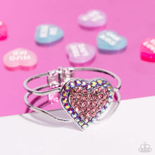 Load image into Gallery viewer, Flirtatious Finale Pink Heart Bracelet Paparazzi-837
