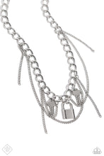 Load image into Gallery viewer, Against the LOCK Silver Necklace Paparazzi-818
