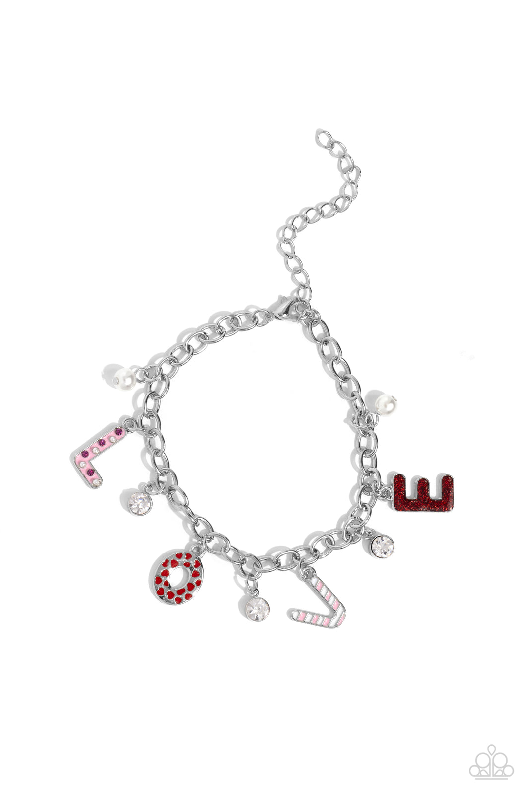 Lovestruck Leisure Red Bracelet Paparazzi-821