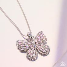 Load image into Gallery viewer, Fame and FLUTTER  Multi Butterfly Necklace Paparazzi-851
