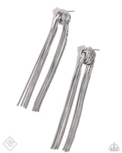 Load image into Gallery viewer, All STRANDS On Deck Silver Earrings Paparazzi-854
