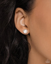 Load image into Gallery viewer, Breathtaking Birthstone Pearl White Earrings Paparazzi-824
