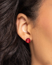 Load image into Gallery viewer, Breathtaking Birthstone Red Earrings Paparazzi-826
