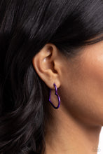 Load image into Gallery viewer, Loving Legend Purple Heart Earring Paparazzi-808
