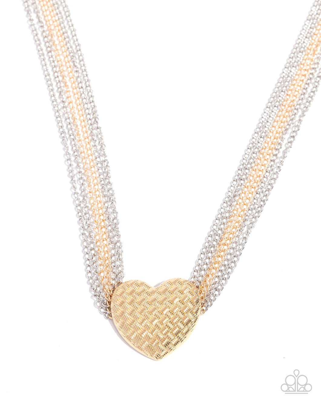 Crushing On You Multi Heart Necklace Paparazzi 850