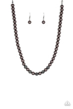 Load image into Gallery viewer, Posh Boss - Black Pearl Necklace Paparazzi
