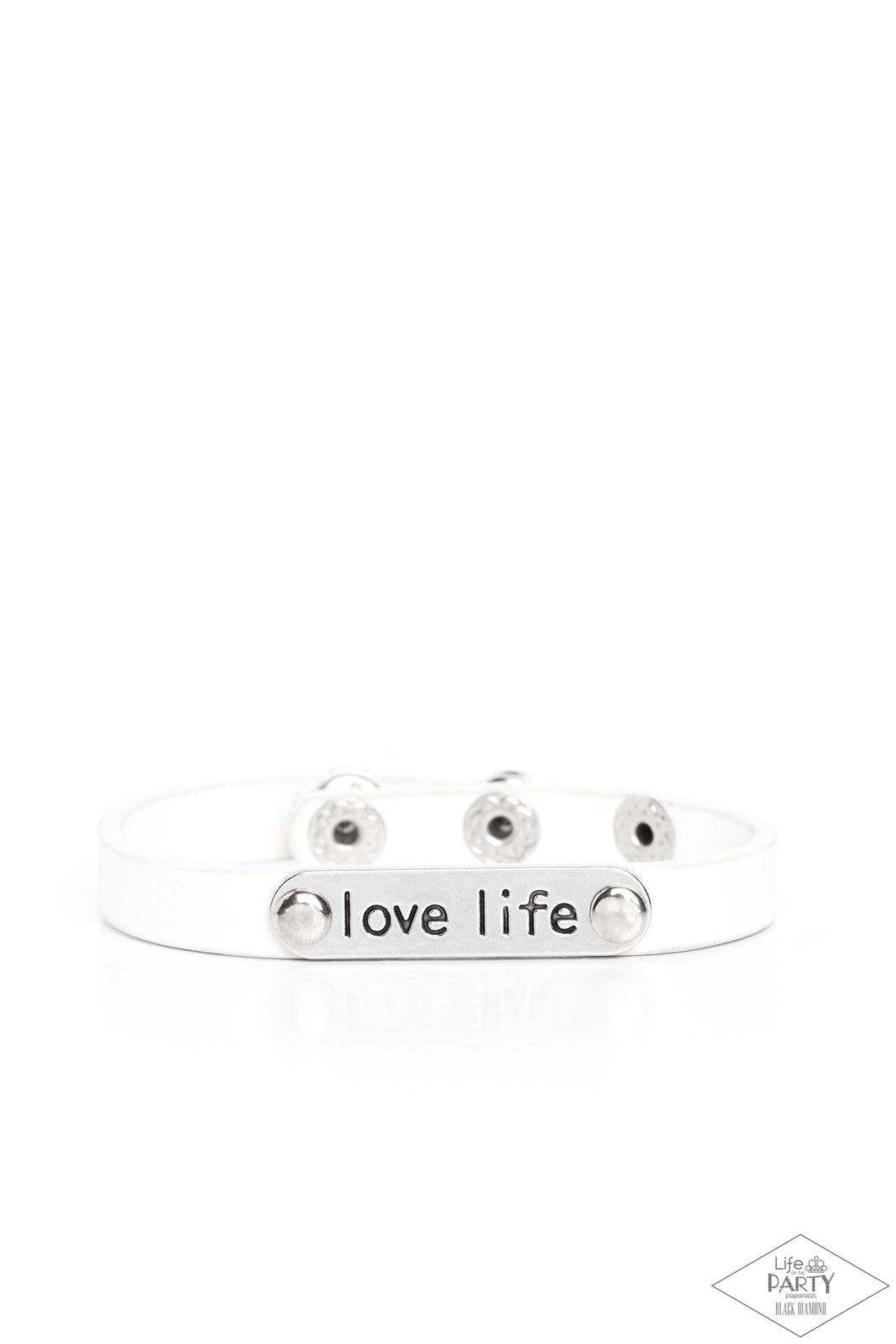 Love Life White Bracelet Paparazzi-719