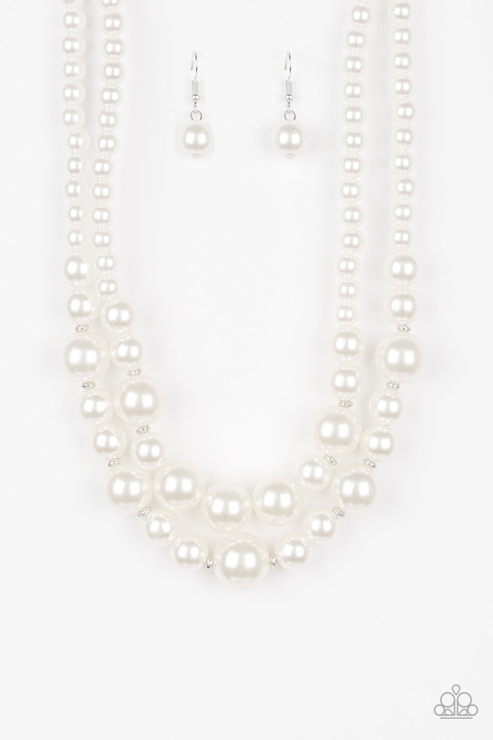 The More The Modest White Pearl Necklace Paparazzi-369