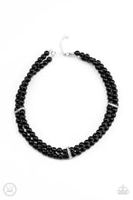 Load image into Gallery viewer, Put On Your Party Dress Necklace- Black Pearl
