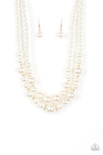 Load image into Gallery viewer, The More The Modest Gold Pearl Necklace Paparazzi
