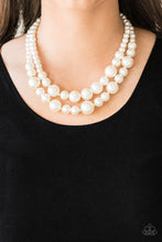 Load image into Gallery viewer, The More The Modest Gold Pearl Necklace Paparazzi
