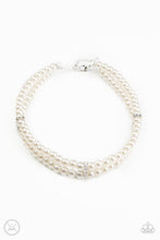 Load image into Gallery viewer, Put On Your Party Dress Necklace - White Pearls Paparazzi
