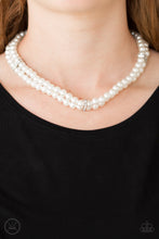 Load image into Gallery viewer, Put On Your Party Dress Necklace - White Pearls Paparazzi
