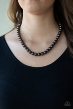 Load image into Gallery viewer, Posh Boss - Black Pearl Necklace Paparazzi
