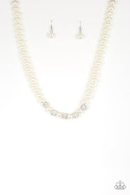 Load image into Gallery viewer, Posh Boss White Pearl Necklace Paparazzi-112
