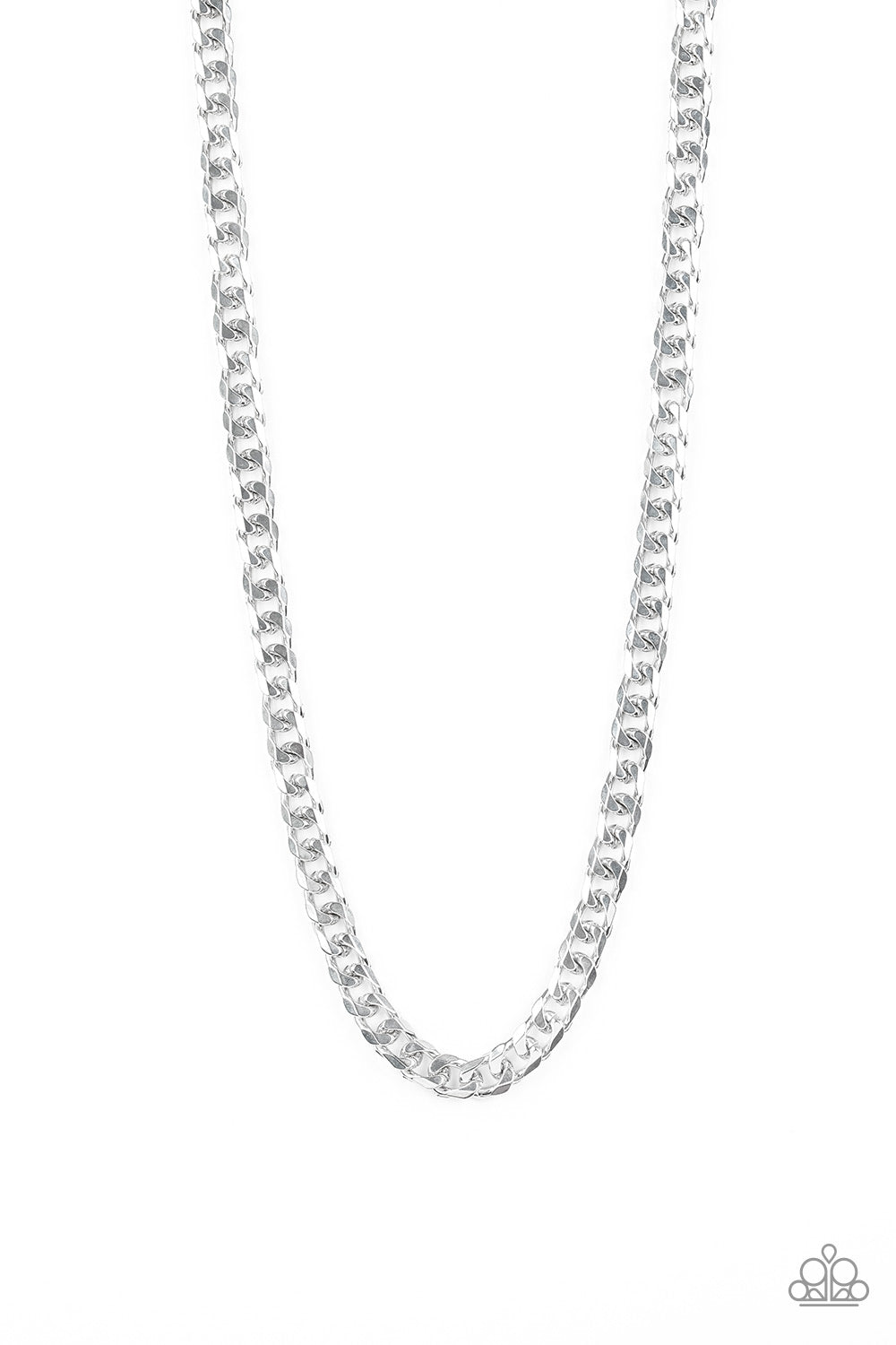 The Game CHAIN-ger Silver Necklace Paparazzi-425