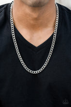 Load image into Gallery viewer, The Game CHAIN-ger Silver Necklace Paparazzi-425
