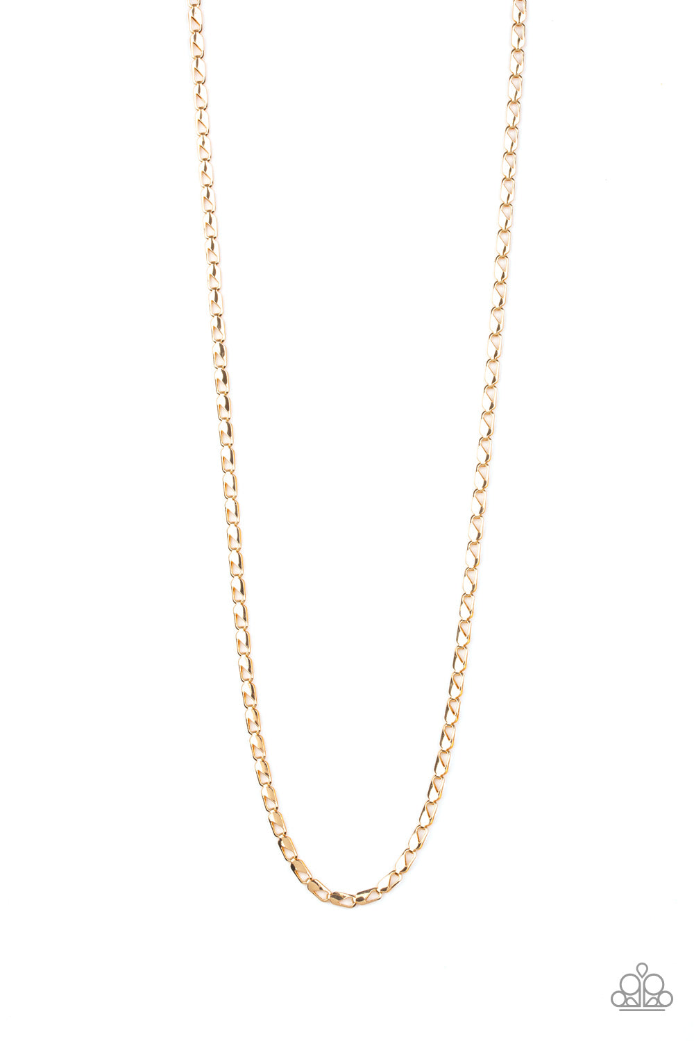 Free Agency - Gold Necklace Men's Paparazzi-428