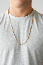 Load image into Gallery viewer, Free Agency - Gold Necklace Men&#39;s Paparazzi-428
