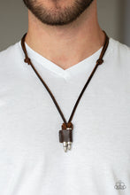 Load image into Gallery viewer, Dodge a Bullet Brown Urban Necklace Paparazzi-412
