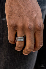 Load image into Gallery viewer, A Mans Man - Black Ring Men&#39;s Paparazzi
