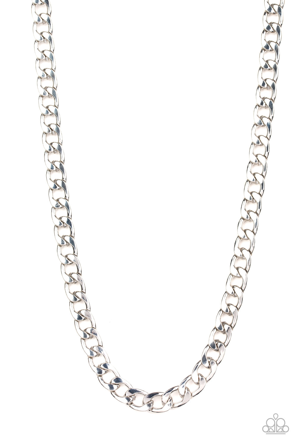 The Underdog Silver Mens Necklace Paparazzi-418