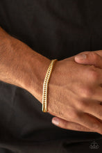 Load image into Gallery viewer, One-Two Knockout  Gold Men&#39;s Bracelet Paparazzi-413
