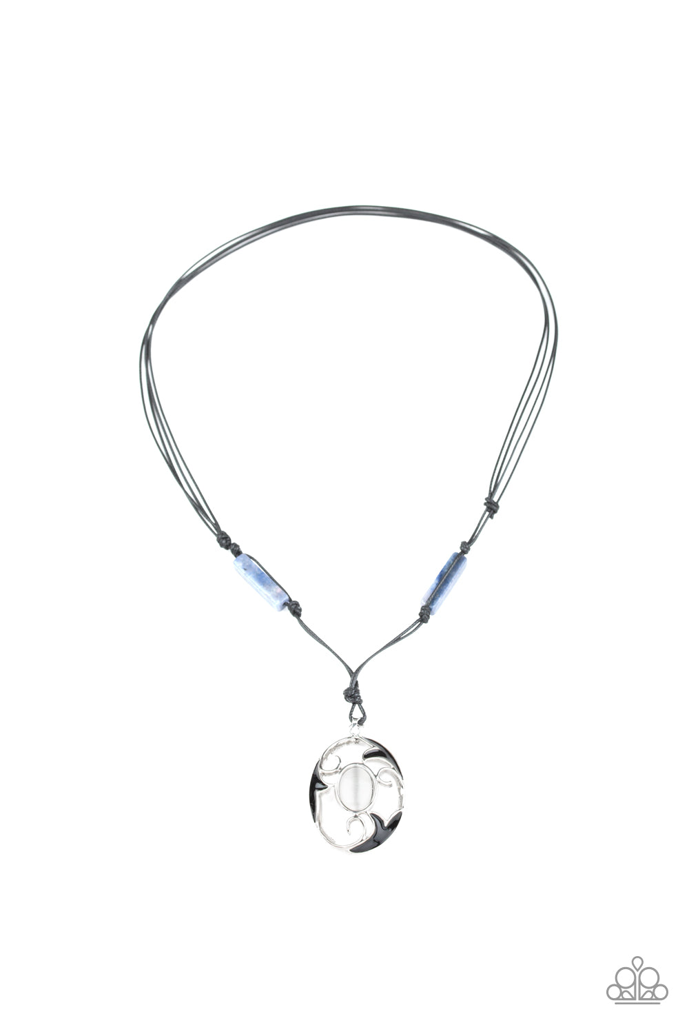 Tidal Talisman Blue Urban Necklace Paparazzi-406