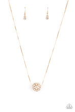 Load image into Gallery viewer, Come Out of Your BOMBSHELL Gold Paparazzi Necklace
