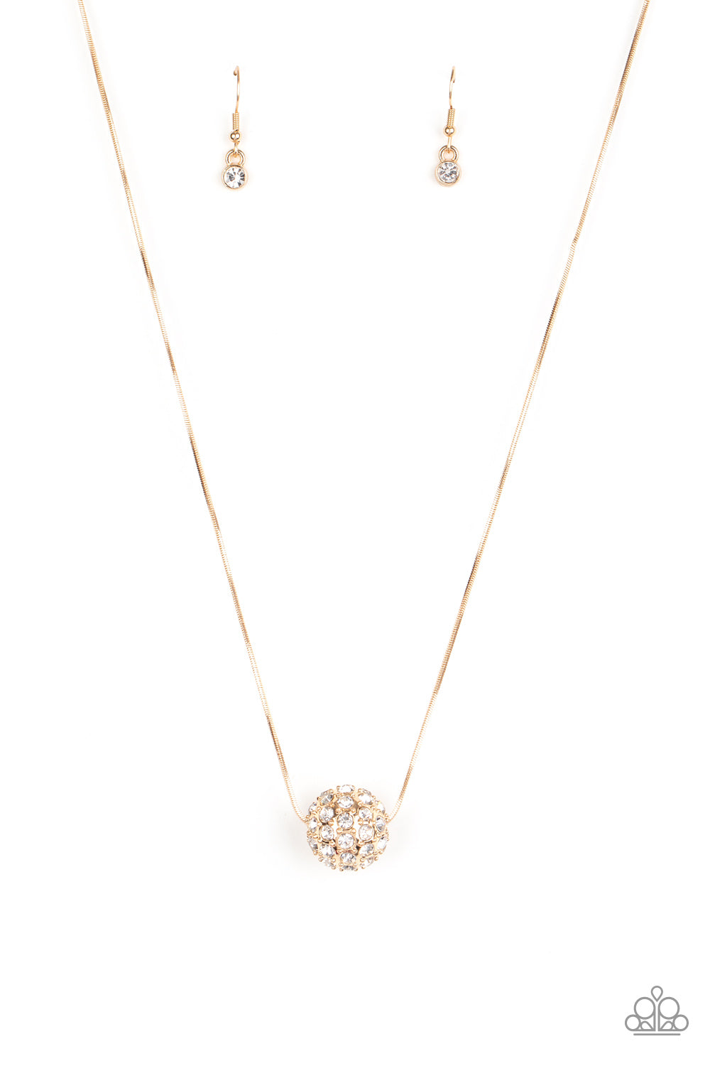 Come Out of Your BOMBSHELL Gold Paparazzi Necklace