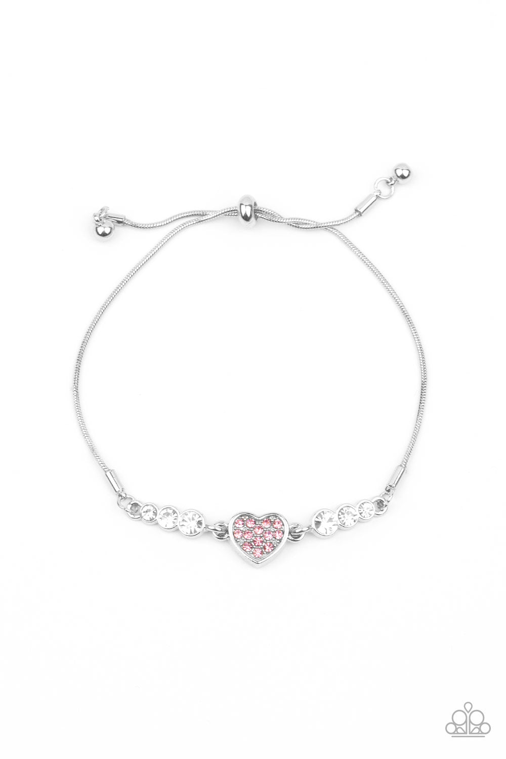 Big-Hearted Beam - Pink Heart Bracelet