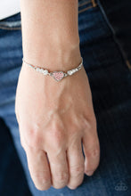 Load image into Gallery viewer, Big-Hearted Beam - Pink Heart Bracelet
