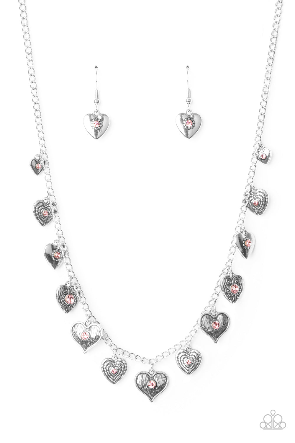 Lovely Lockets - Pink Heart Necklace Paparazzi