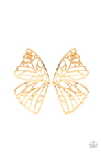 Load image into Gallery viewer, Butterfly Frills Gold Earrings Paparazzi-372
