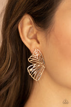 Load image into Gallery viewer, Butterfly Frills Gold Earrings Paparazzi-372
