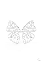 Load image into Gallery viewer, Butterfly Frills Silver Post Earrngs Paparazzi-217
