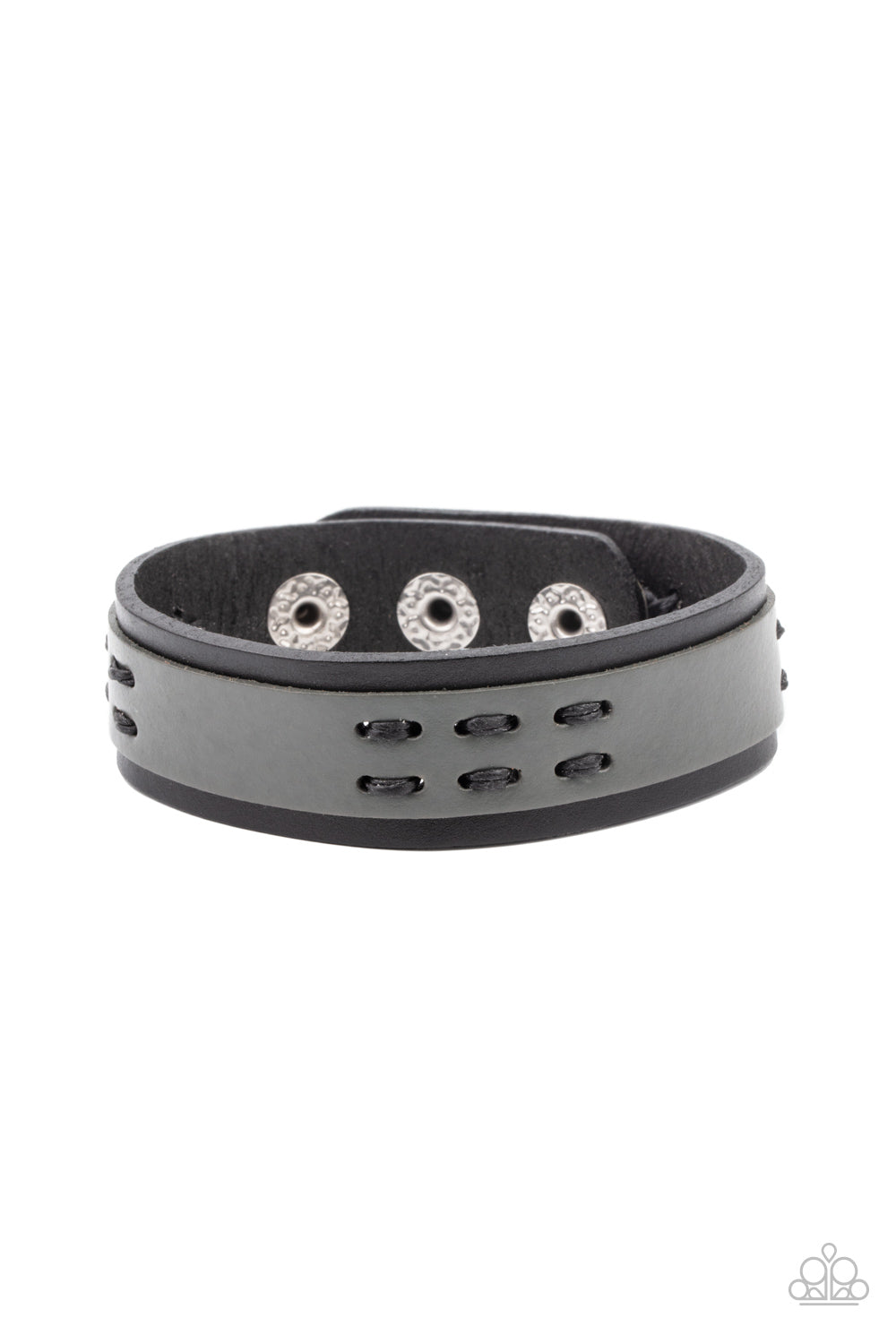 Blaze A Trail Black Urban Bracelet Paparazzi-156