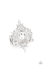 Load image into Gallery viewer, Mega Stardom Rhinestone White Ring Paparazzi
