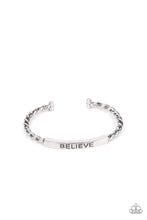 Load image into Gallery viewer, Keep Calm and Believe Silver Urban Bracelet Paparazzi-377
