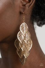 Load image into Gallery viewer, Limitlessly Leafy Gold Earrings Paparazzi-90
