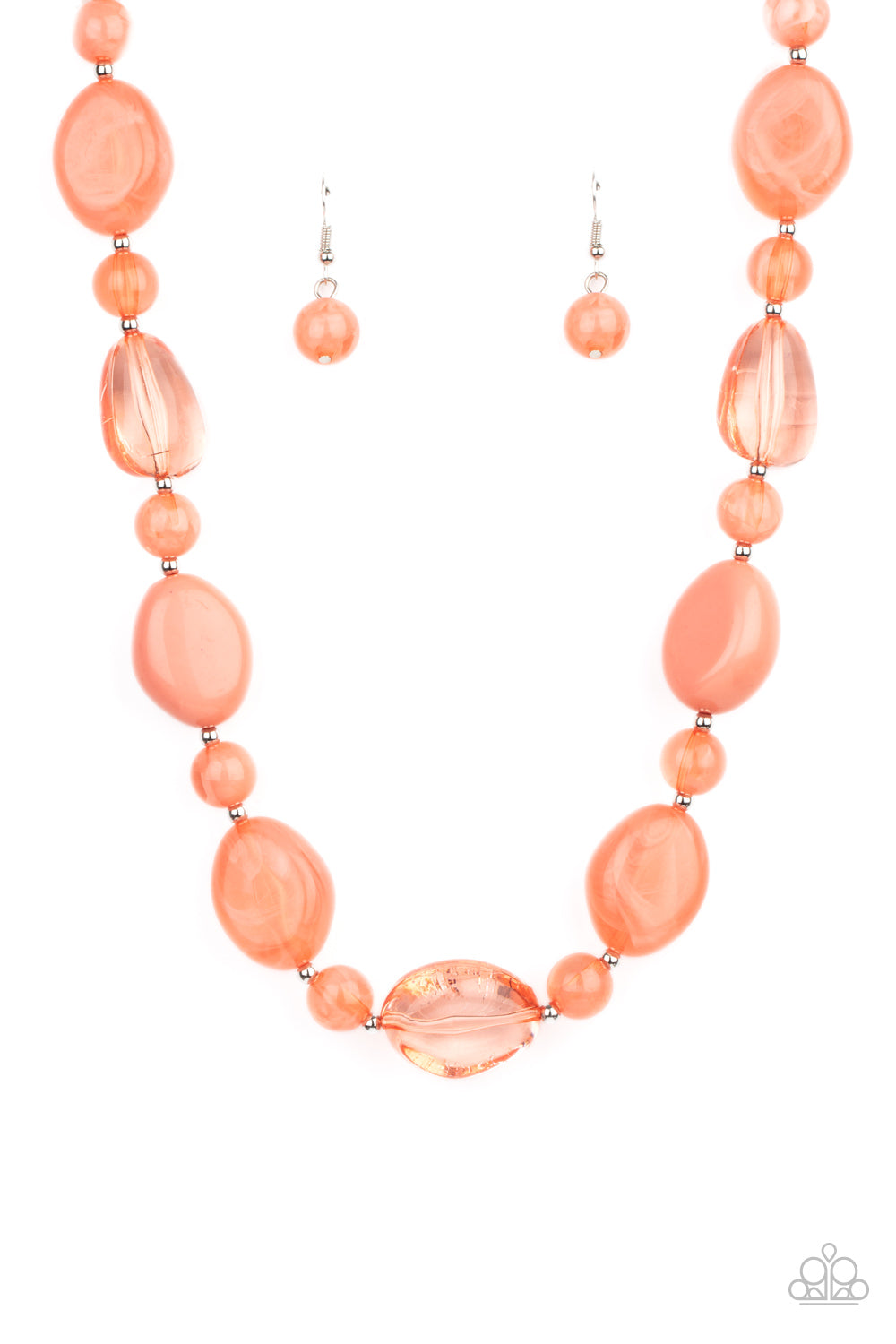 Staycation Stunner Orange Necklace Paparazzi-97