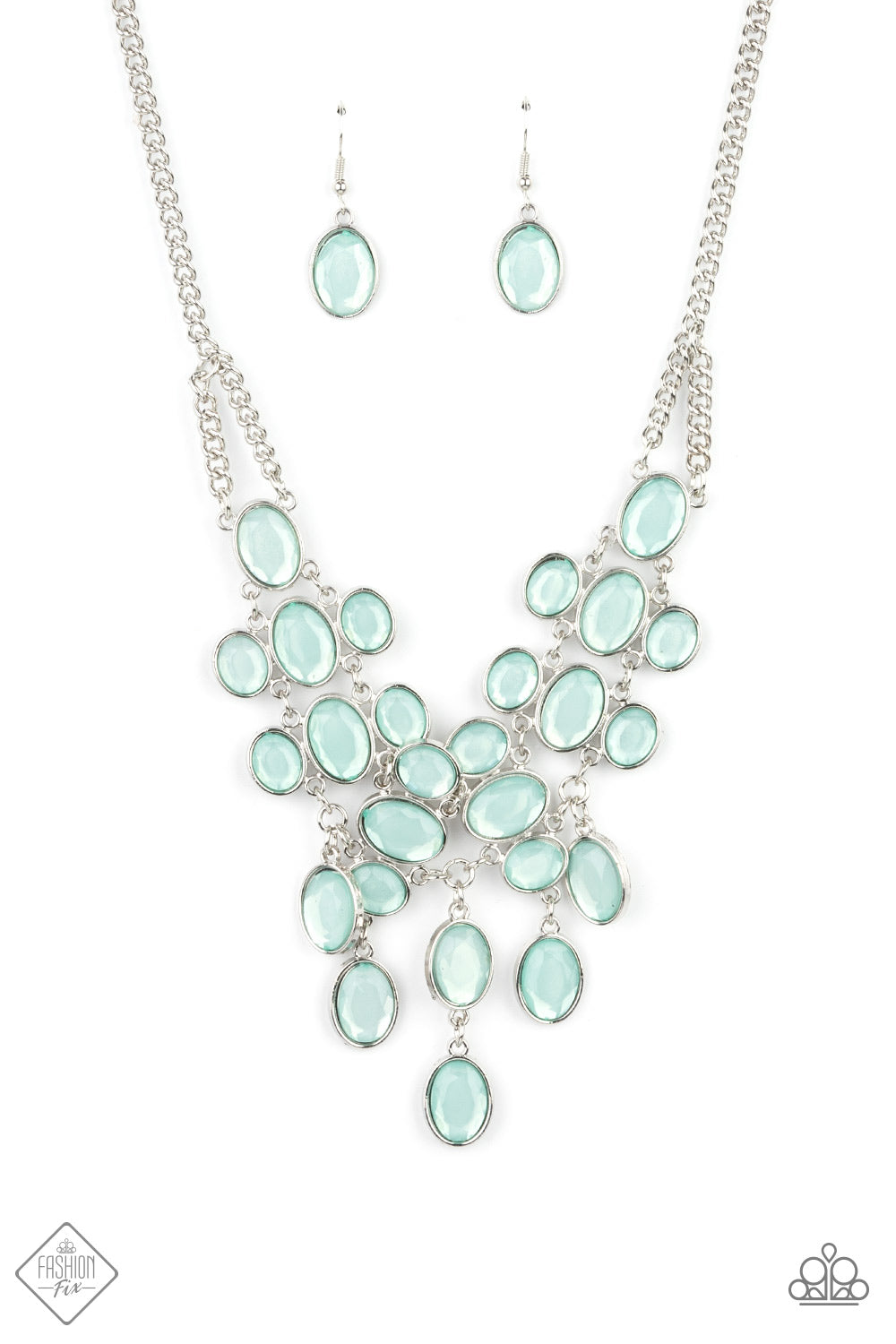 Serene Gleam Blue Necklace Paparazzi