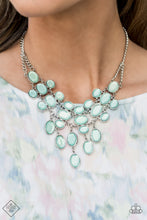 Load image into Gallery viewer, Serene Gleam Blue Necklace Paparazzi
