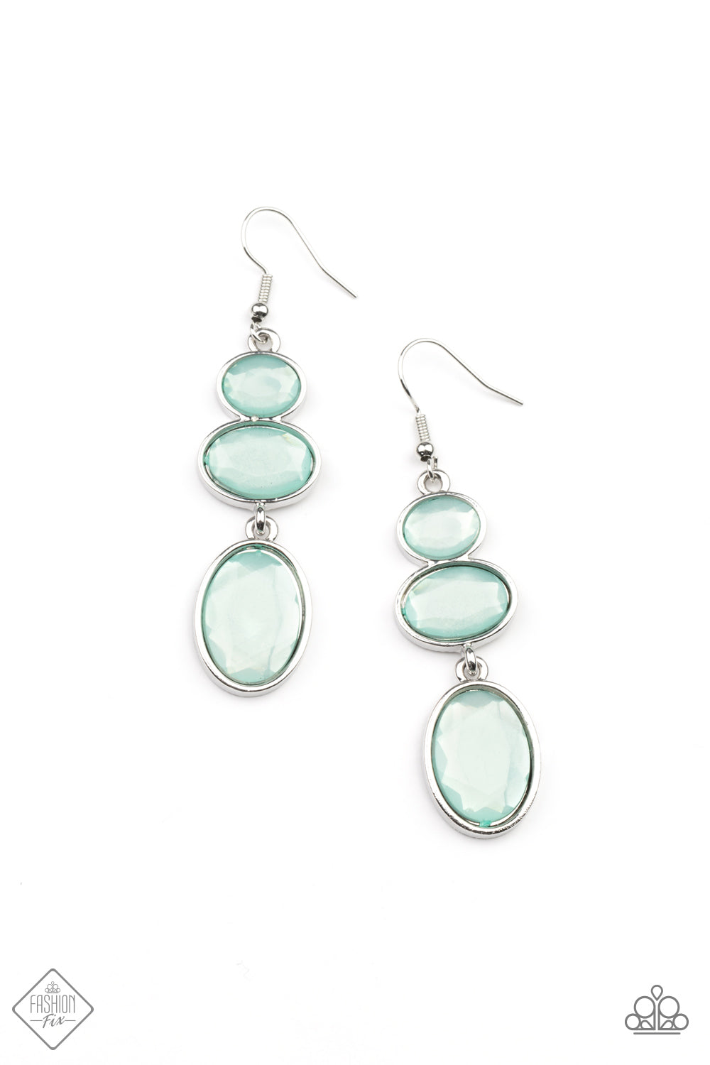 Tiers Of Tranquility Blue Earrings Paparazzi