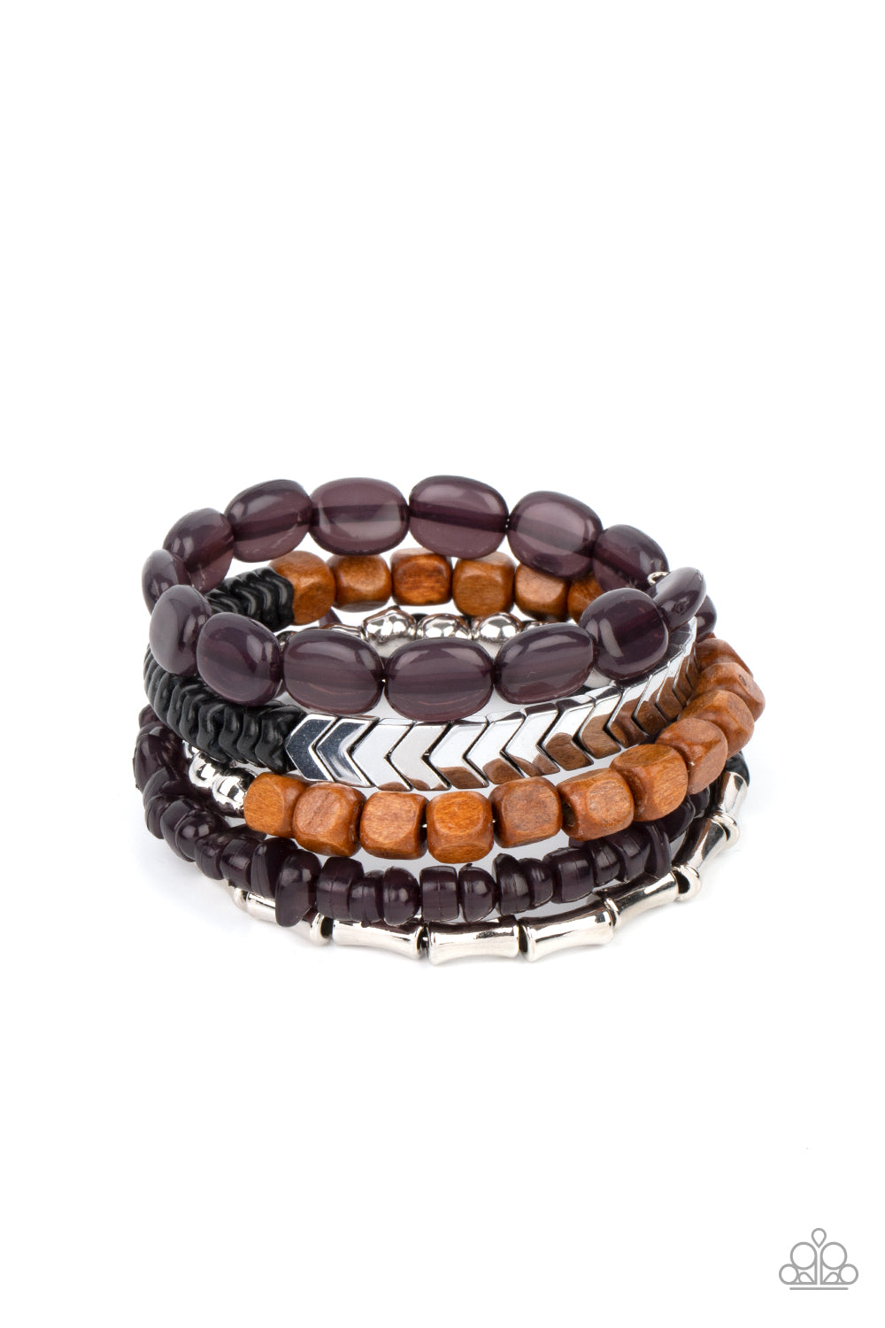 Outdoor Retreat Black Bracelet Paparazzi