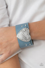 Load image into Gallery viewer, Flauntable Flirt Blue Heart Bracelet Paparazzi-219
