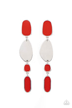 Load image into Gallery viewer, Deco By Design Red Earrings Paparazzi-179
