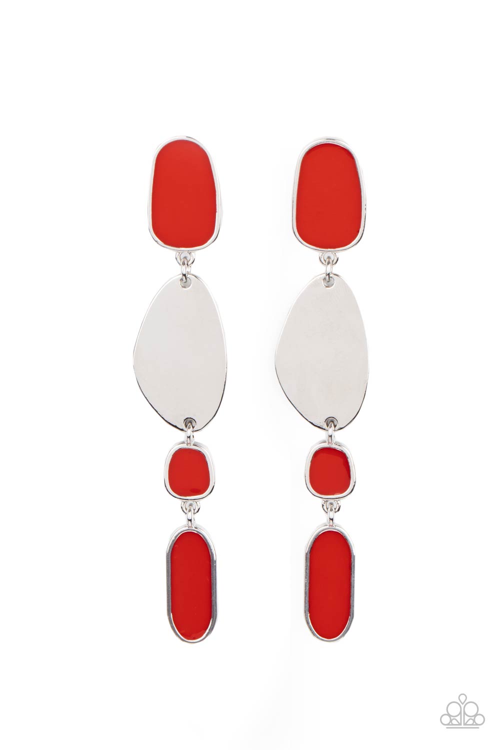 Deco By Design Red Earrings Paparazzi-179