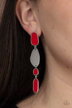 Load image into Gallery viewer, Deco By Design Red Earrings Paparazzi-179
