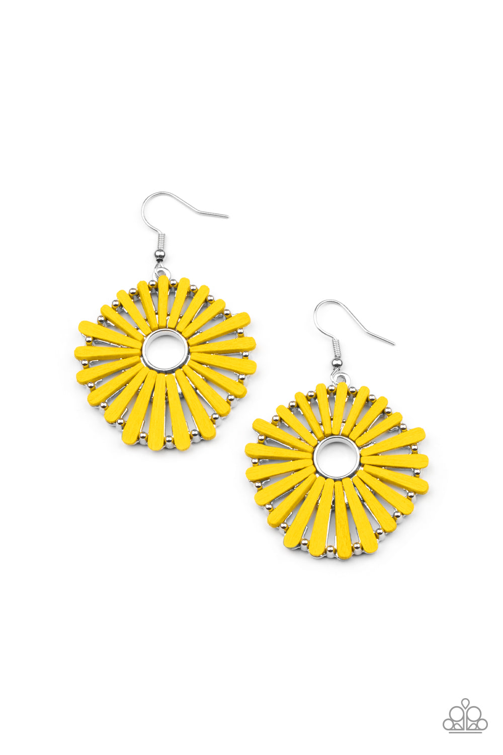 SPOKE Too Soon Yellow Earrings Paparazzi-269